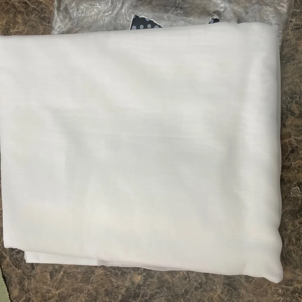 Hiasan White Sheer Curtains 52‎ x 102 Grommet Top Set of 2 Panels